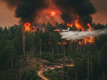 نبرد تمامعیار هیرکانی با آتش