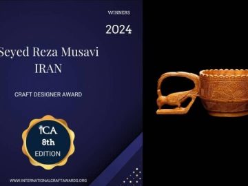 هنرمند میاندورودی در رویداد بین‌المللی صنایع‌دستی برگزیده شد